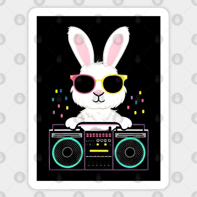 The Bunny DJ Sticker by MakerMind8.2